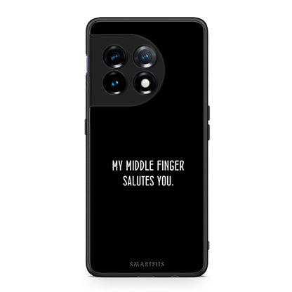 Θήκη OnePlus 11R / ACE 2 5G Salute από τη Smartfits με σχέδιο στο πίσω μέρος και μαύρο περίβλημα | OnePlus 11R / ACE 2 5G Salute Case with Colorful Back and Black Bezels