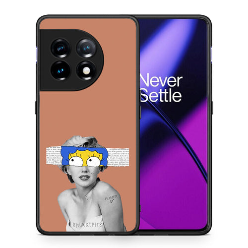 Θήκη OnePlus 11 5G Sim Merilyn από τη Smartfits με σχέδιο στο πίσω μέρος και μαύρο περίβλημα | OnePlus 11 5G Sim Merilyn Case with Colorful Back and Black Bezels