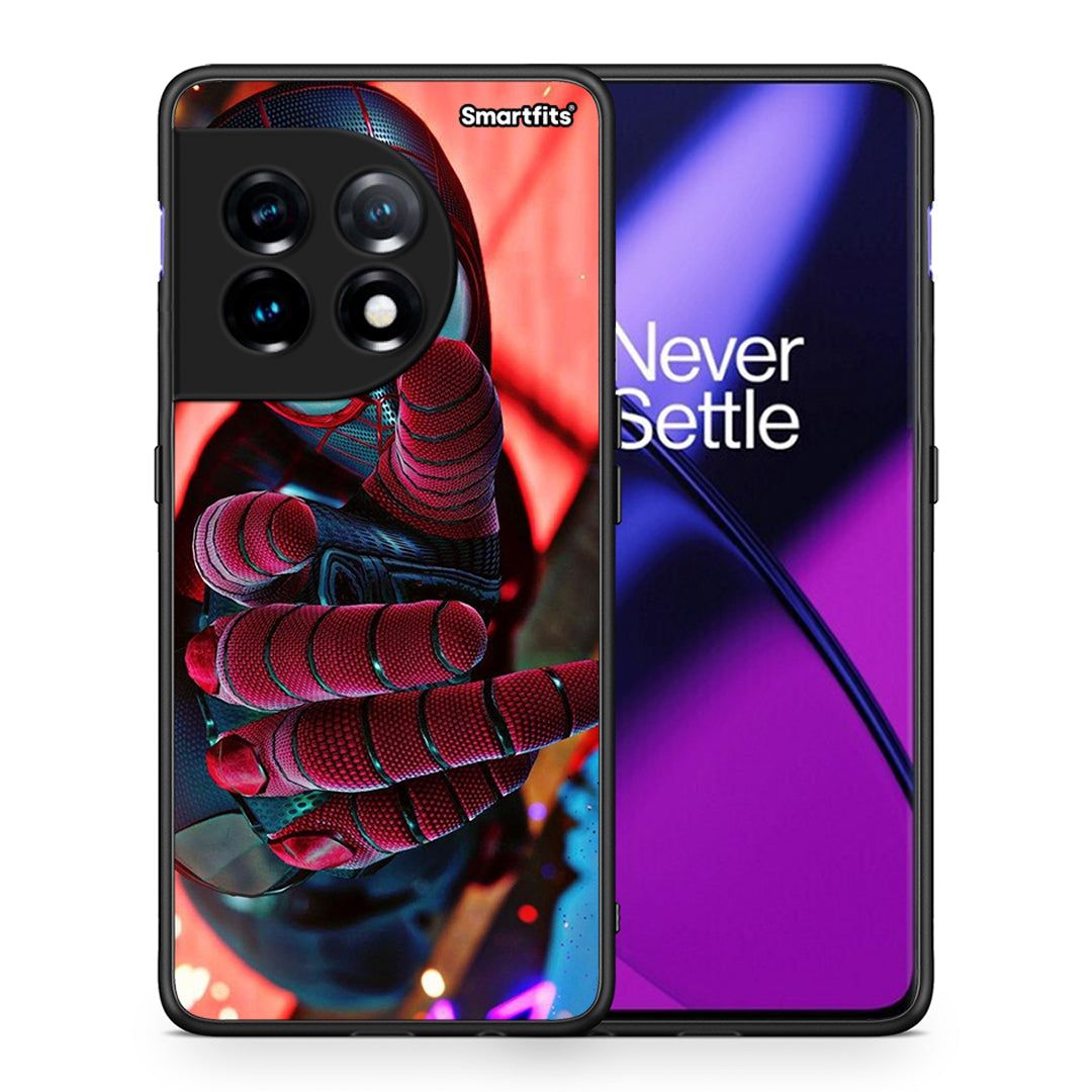 Θήκη OnePlus 11R / ACE 2 5G Spider Hand από τη Smartfits με σχέδιο στο πίσω μέρος και μαύρο περίβλημα | OnePlus 11R / ACE 2 5G Spider Hand Case with Colorful Back and Black Bezels