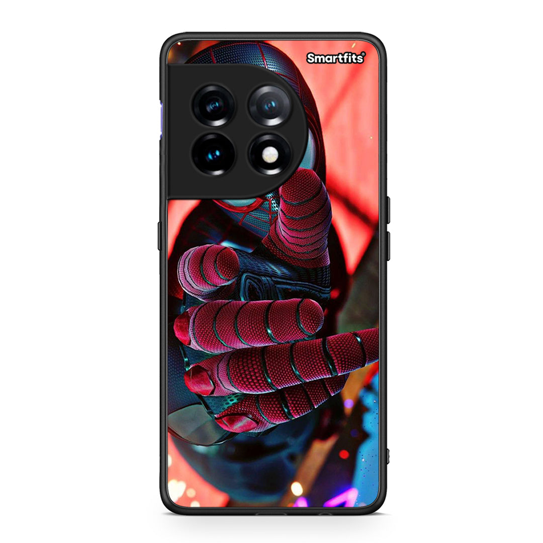 Θήκη OnePlus 11R / ACE 2 5G Spider Hand από τη Smartfits με σχέδιο στο πίσω μέρος και μαύρο περίβλημα | OnePlus 11R / ACE 2 5G Spider Hand Case with Colorful Back and Black Bezels