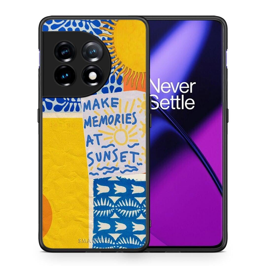 Θήκη OnePlus 11R / ACE 2 5G Sunset Memories από τη Smartfits με σχέδιο στο πίσω μέρος και μαύρο περίβλημα | OnePlus 11R / ACE 2 5G Sunset Memories Case with Colorful Back and Black Bezels