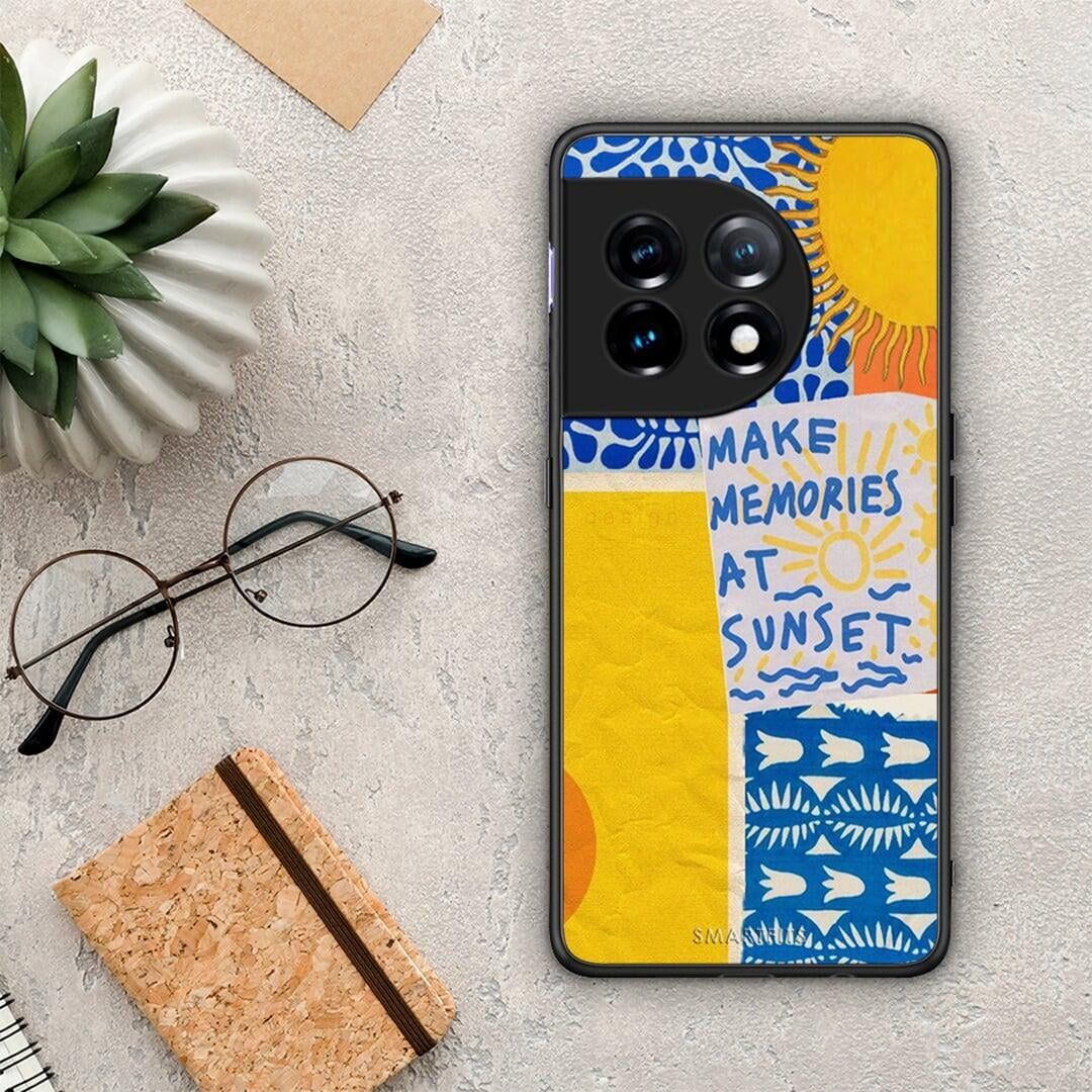 Θήκη OnePlus 11R / ACE 2 5G Sunset Memories από τη Smartfits με σχέδιο στο πίσω μέρος και μαύρο περίβλημα | OnePlus 11R / ACE 2 5G Sunset Memories Case with Colorful Back and Black Bezels