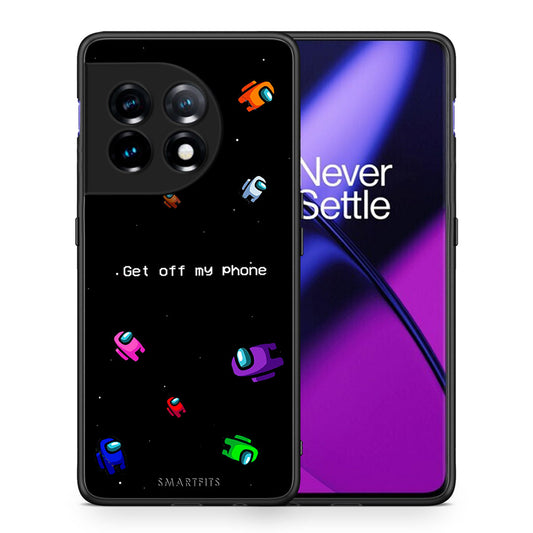 Θήκη OnePlus 11 5G Text AFK από τη Smartfits με σχέδιο στο πίσω μέρος και μαύρο περίβλημα | OnePlus 11 5G Text AFK Case with Colorful Back and Black Bezels
