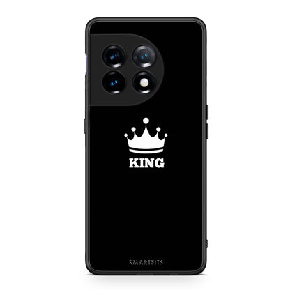 Θήκη OnePlus 11 5G Valentine King από τη Smartfits με σχέδιο στο πίσω μέρος και μαύρο περίβλημα | OnePlus 11 5G Valentine King Case with Colorful Back and Black Bezels