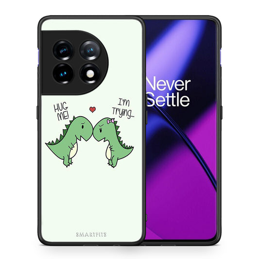 Θήκη OnePlus 11R / ACE 2 5G Valentine Rex από τη Smartfits με σχέδιο στο πίσω μέρος και μαύρο περίβλημα | OnePlus 11R / ACE 2 5G Valentine Rex Case with Colorful Back and Black Bezels
