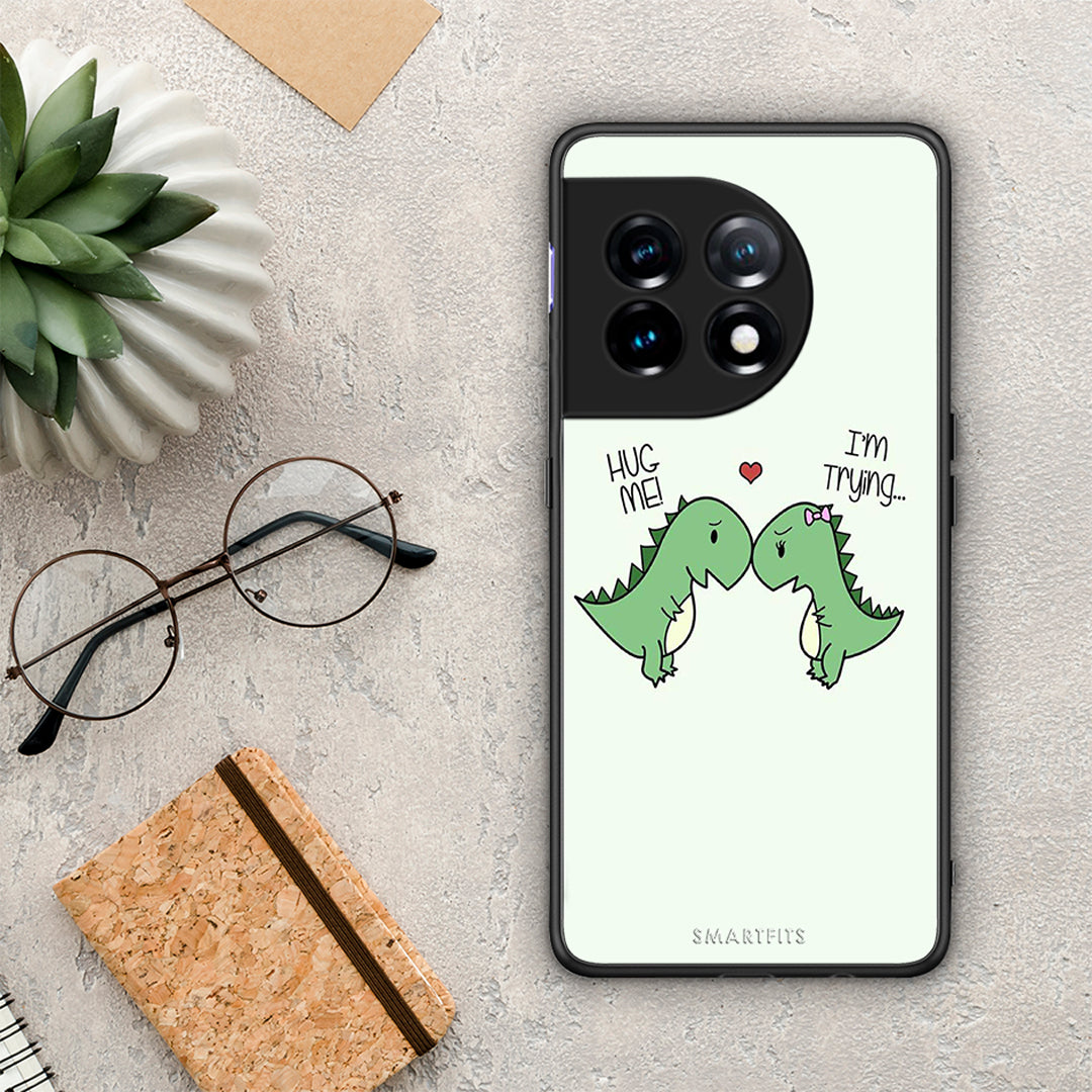 Θήκη OnePlus 11R / ACE 2 5G Valentine Rex από τη Smartfits με σχέδιο στο πίσω μέρος και μαύρο περίβλημα | OnePlus 11R / ACE 2 5G Valentine Rex Case with Colorful Back and Black Bezels