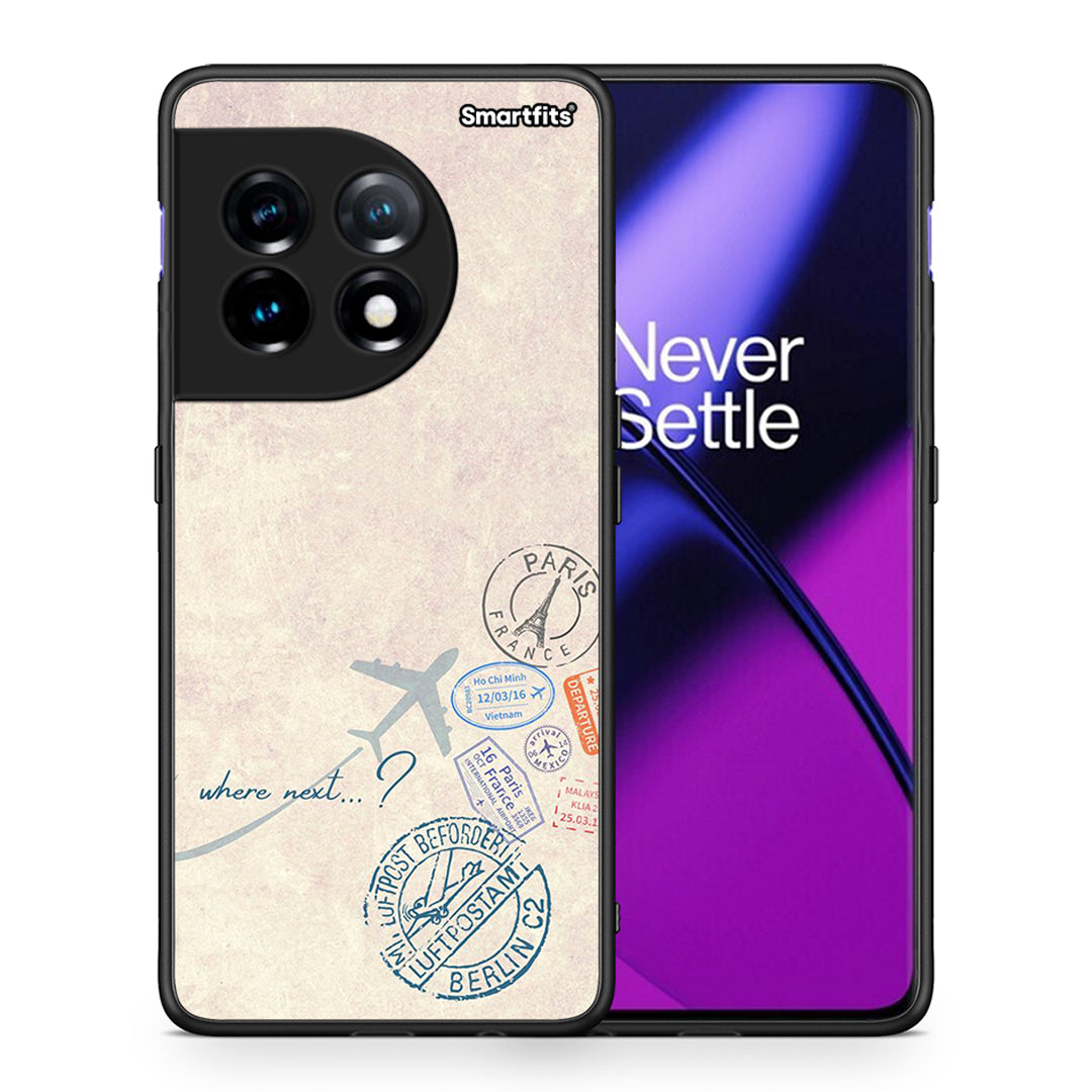 Θήκη OnePlus 11R / ACE 2 5G Where Next από τη Smartfits με σχέδιο στο πίσω μέρος και μαύρο περίβλημα | OnePlus 11R / ACE 2 5G Where Next Case with Colorful Back and Black Bezels