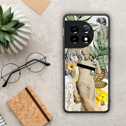 Θήκη OnePlus 11 5G Woman Statue από τη Smartfits με σχέδιο στο πίσω μέρος και μαύρο περίβλημα | OnePlus 11 5G Woman Statue Case with Colorful Back and Black Bezels