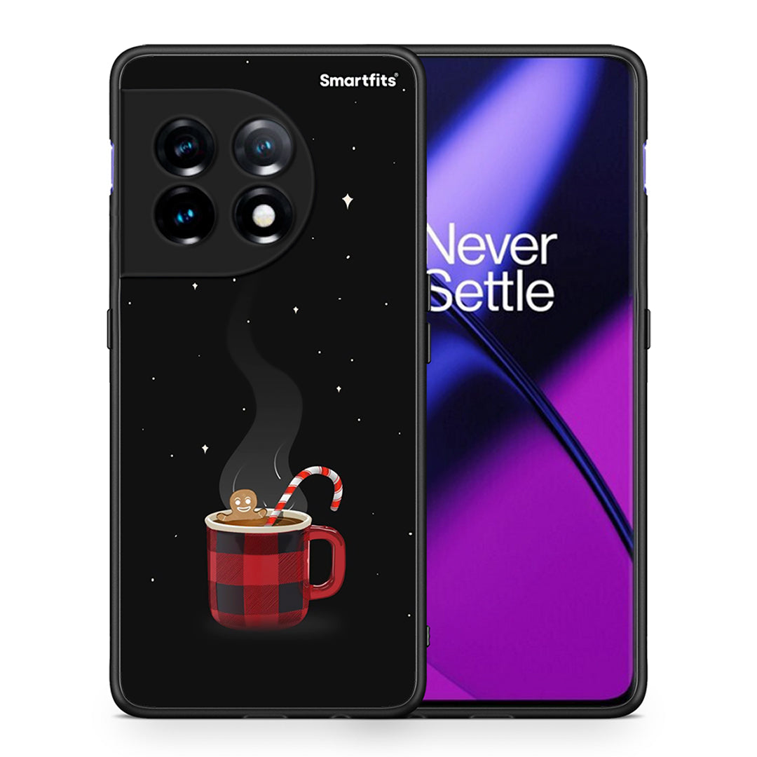 Θήκη OnePlus 11R / ACE 2 5G Xmas Bathing από τη Smartfits με σχέδιο στο πίσω μέρος και μαύρο περίβλημα | OnePlus 11R / ACE 2 5G Xmas Bathing Case with Colorful Back and Black Bezels