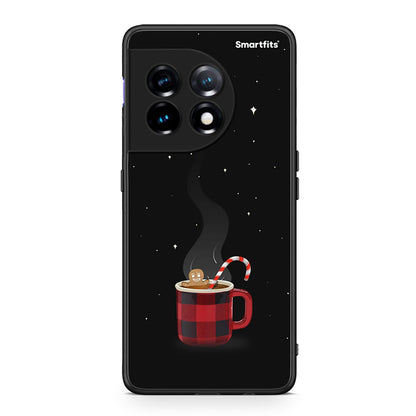 Θήκη OnePlus 11R / ACE 2 5G Xmas Bathing από τη Smartfits με σχέδιο στο πίσω μέρος και μαύρο περίβλημα | OnePlus 11R / ACE 2 5G Xmas Bathing Case with Colorful Back and Black Bezels