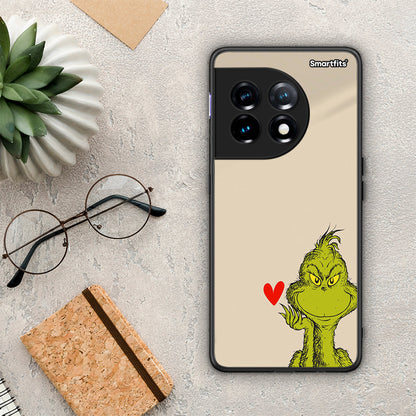 Θήκη OnePlus 11R / ACE 2 5G Xmas Grinch από τη Smartfits με σχέδιο στο πίσω μέρος και μαύρο περίβλημα | OnePlus 11R / ACE 2 5G Xmas Grinch Case with Colorful Back and Black Bezels