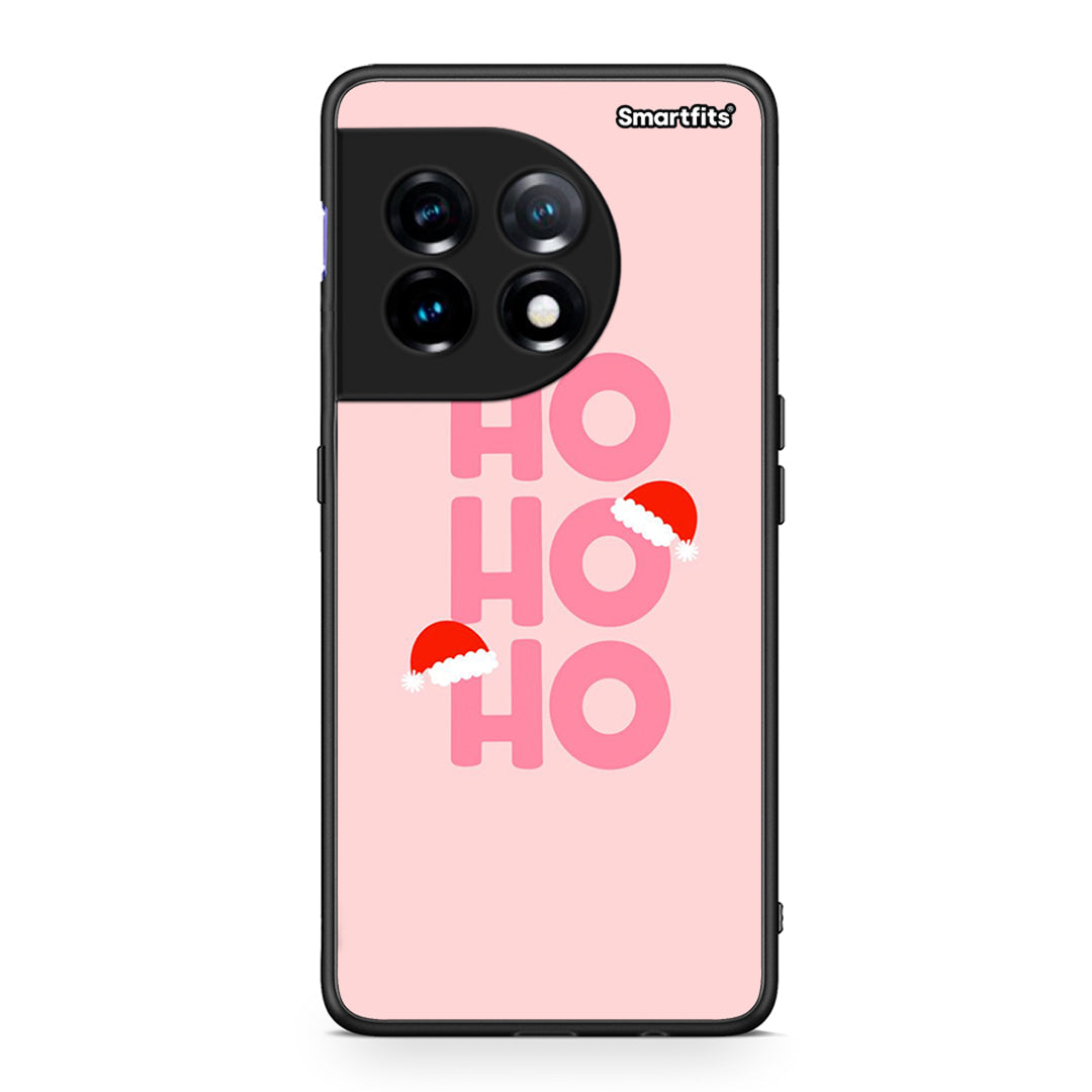 Θήκη OnePlus 11R / ACE 2 5G Xmas Ho Ho Ho από τη Smartfits με σχέδιο στο πίσω μέρος και μαύρο περίβλημα | OnePlus 11R / ACE 2 5G Xmas Ho Ho Ho Case with Colorful Back and Black Bezels