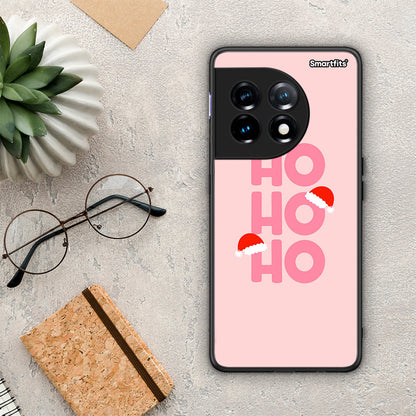 Θήκη OnePlus 11R / ACE 2 5G Xmas Ho Ho Ho από τη Smartfits με σχέδιο στο πίσω μέρος και μαύρο περίβλημα | OnePlus 11R / ACE 2 5G Xmas Ho Ho Ho Case with Colorful Back and Black Bezels