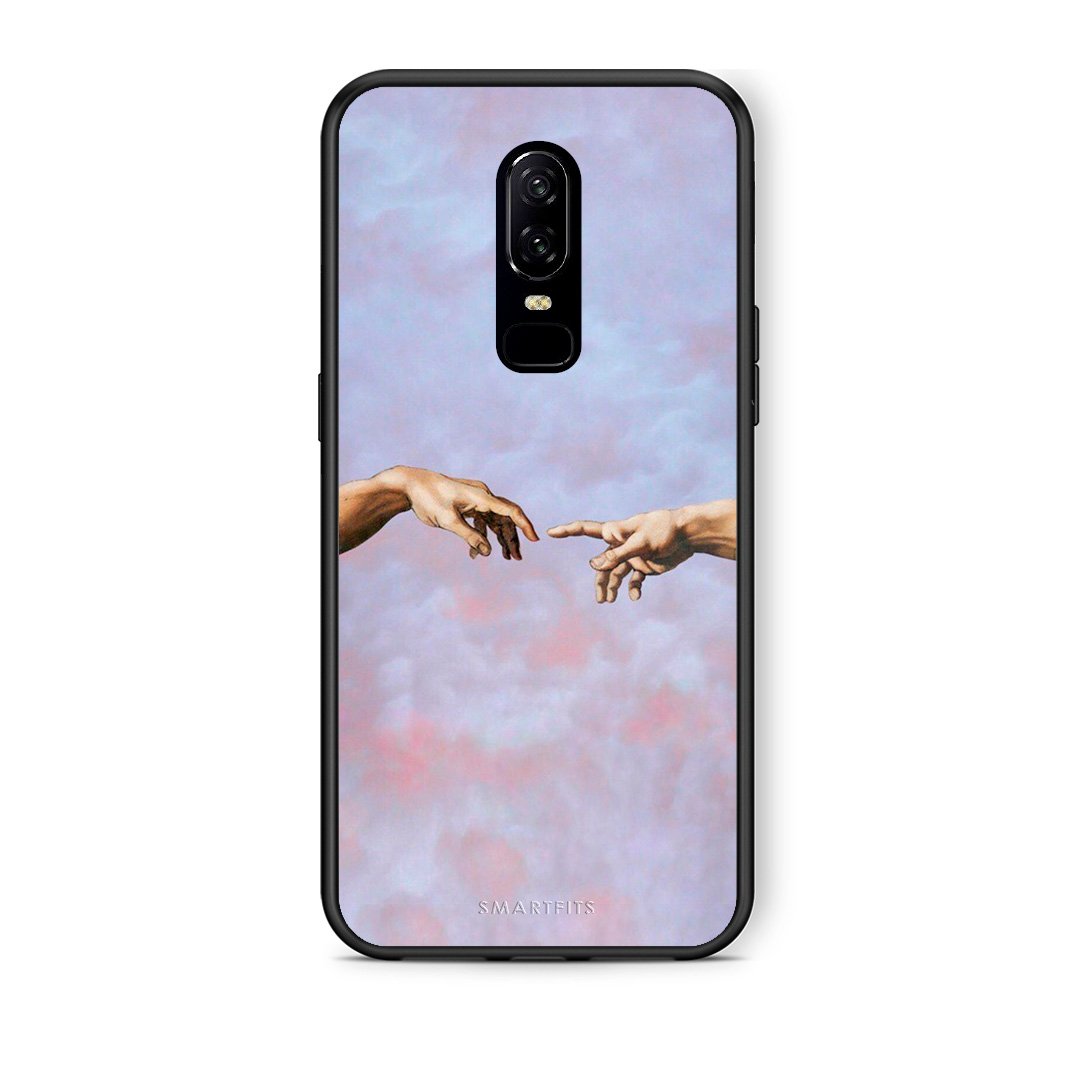 OnePlus 6 Adam Hand θήκη από τη Smartfits με σχέδιο στο πίσω μέρος και μαύρο περίβλημα | Smartphone case with colorful back and black bezels by Smartfits