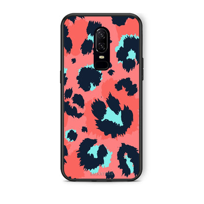 22 - OnePlus 6 Pink Leopard Animal case, cover, bumper