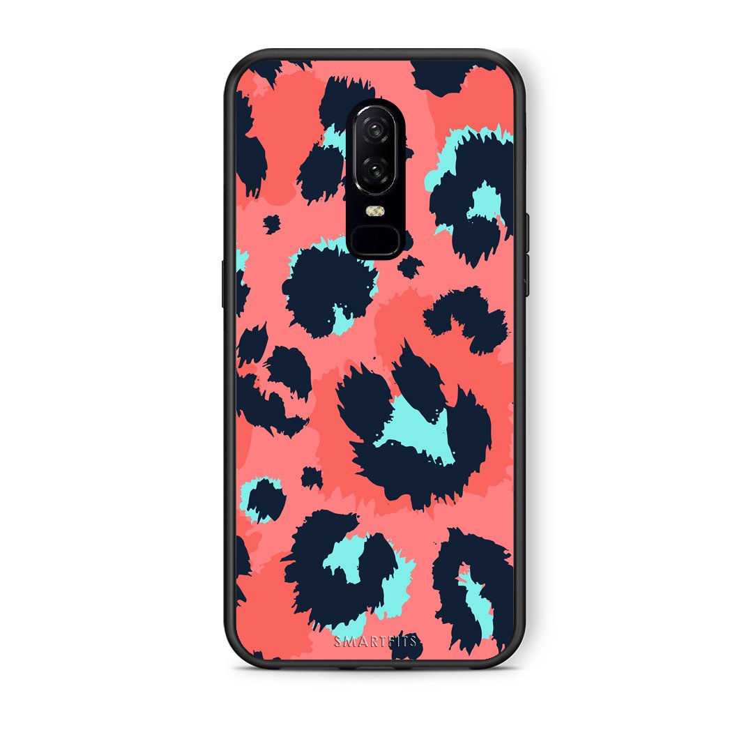 22 - OnePlus 6 Pink Leopard Animal case, cover, bumper