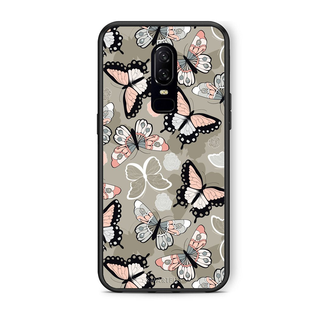 135 - OnePlus 6 Butterflies Boho case, cover, bumper