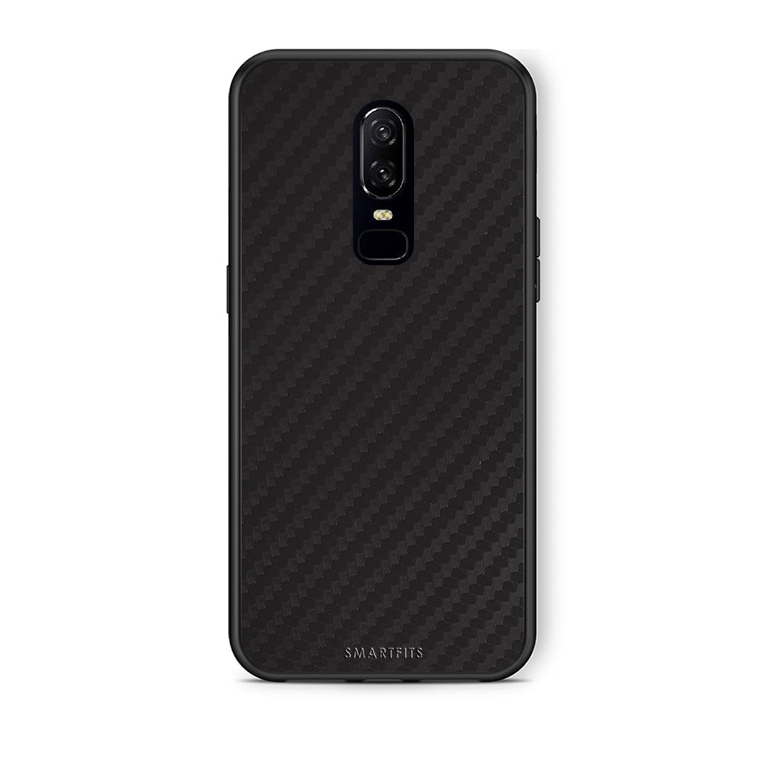 OnePlus 6 Carbon Black θήκη από τη Smartfits με σχέδιο στο πίσω μέρος και μαύρο περίβλημα | Smartphone case with colorful back and black bezels by Smartfits