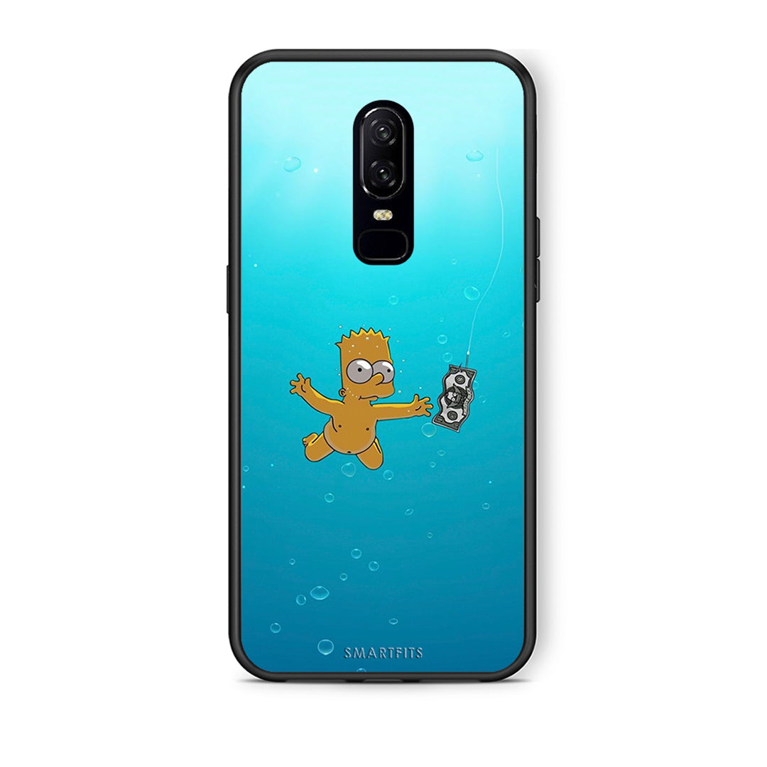 OnePlus 6 Chasing Money θήκη από τη Smartfits με σχέδιο στο πίσω μέρος και μαύρο περίβλημα | Smartphone case with colorful back and black bezels by Smartfits