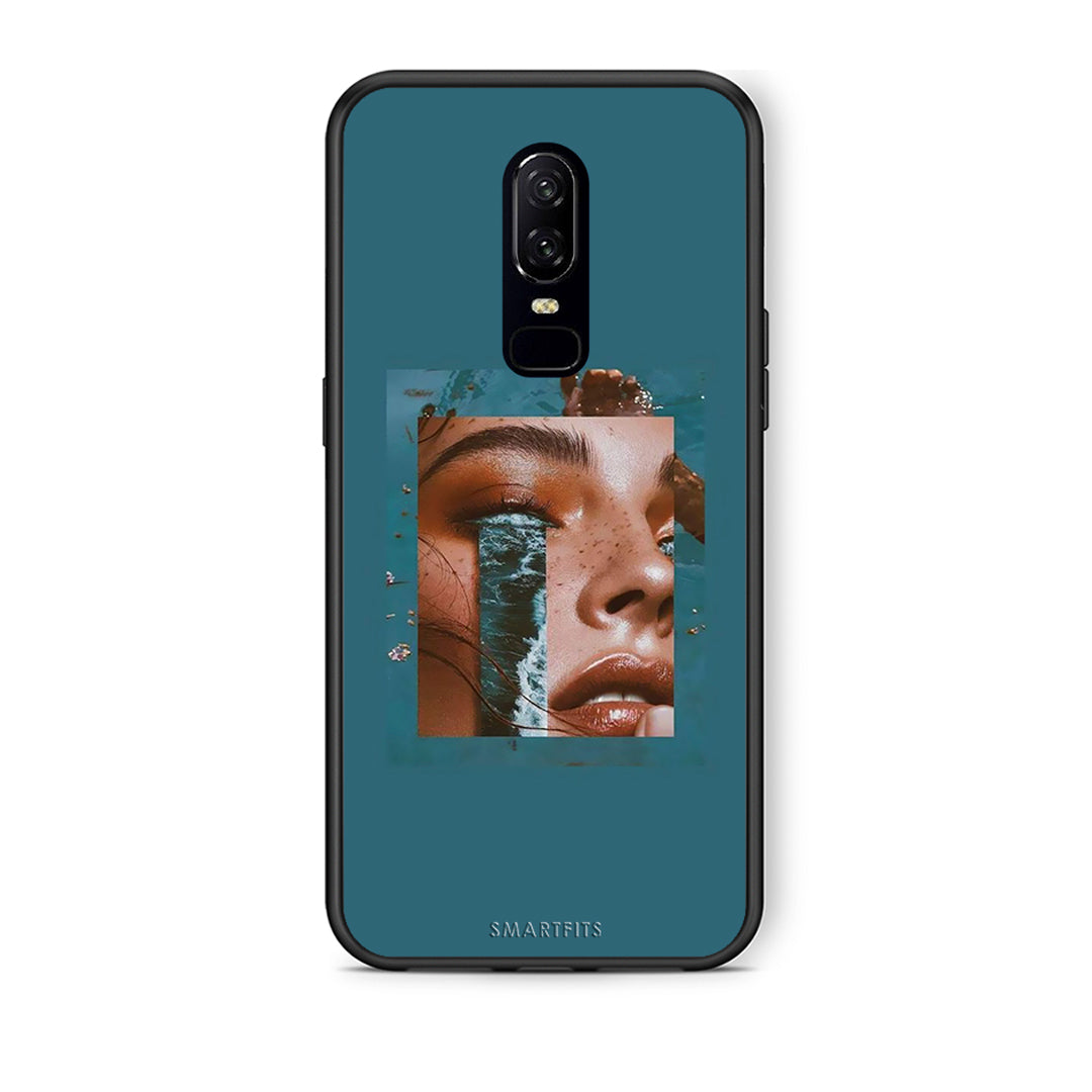 OnePlus 6 Cry An Ocean θήκη από τη Smartfits με σχέδιο στο πίσω μέρος και μαύρο περίβλημα | Smartphone case with colorful back and black bezels by Smartfits