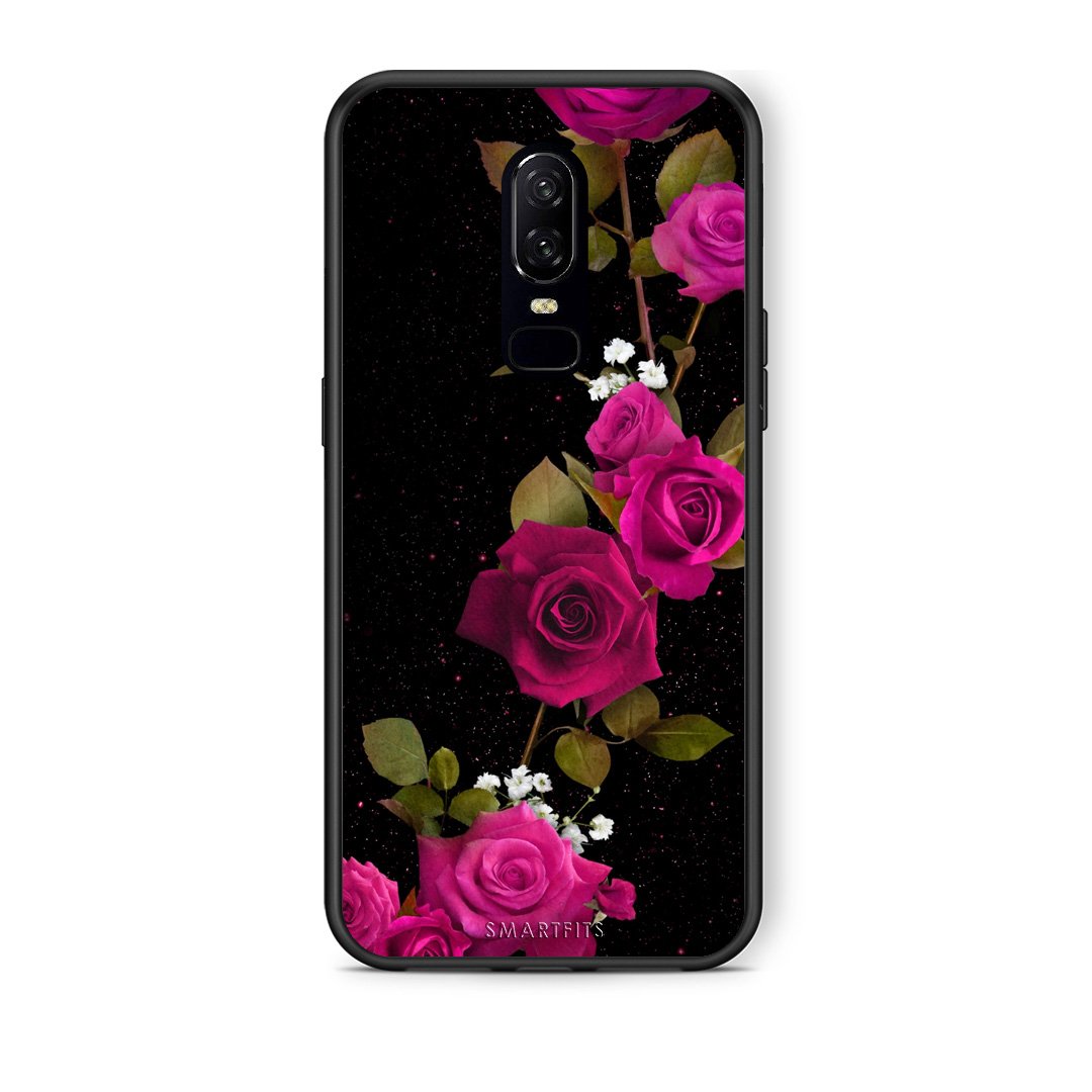 4 - OnePlus 6 Red Roses Flower case, cover, bumper