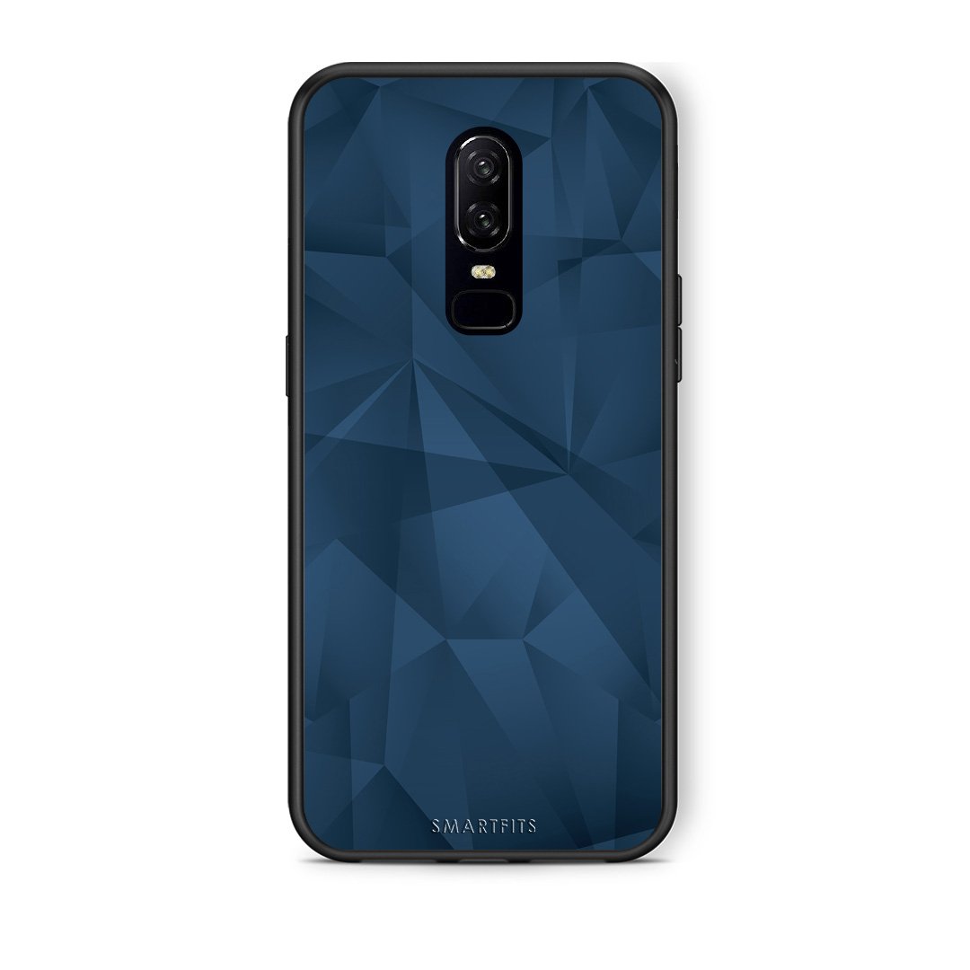 39 - OnePlus 6 Blue Abstract Geometric case, cover, bumper