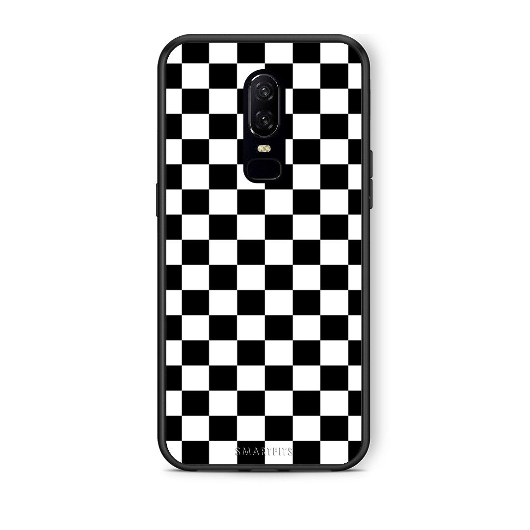 4 - OnePlus 6 Squares Geometric case, cover, bumper