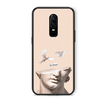 OnePlus 6 In Love θήκη από τη Smartfits με σχέδιο στο πίσω μέρος και μαύρο περίβλημα | Smartphone case with colorful back and black bezels by Smartfits