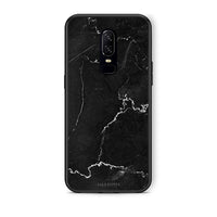 Thumbnail for OnePlus 6 Marble Black θήκη από τη Smartfits με σχέδιο στο πίσω μέρος και μαύρο περίβλημα | Smartphone case with colorful back and black bezels by Smartfits