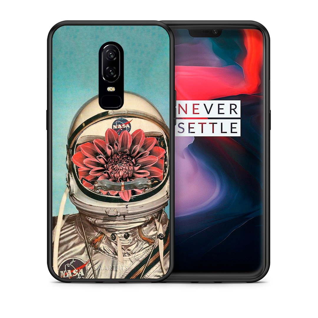 Θήκη OnePlus 6 Nasa Bloom από τη Smartfits με σχέδιο στο πίσω μέρος και μαύρο περίβλημα | OnePlus 6 Nasa Bloom case with colorful back and black bezels