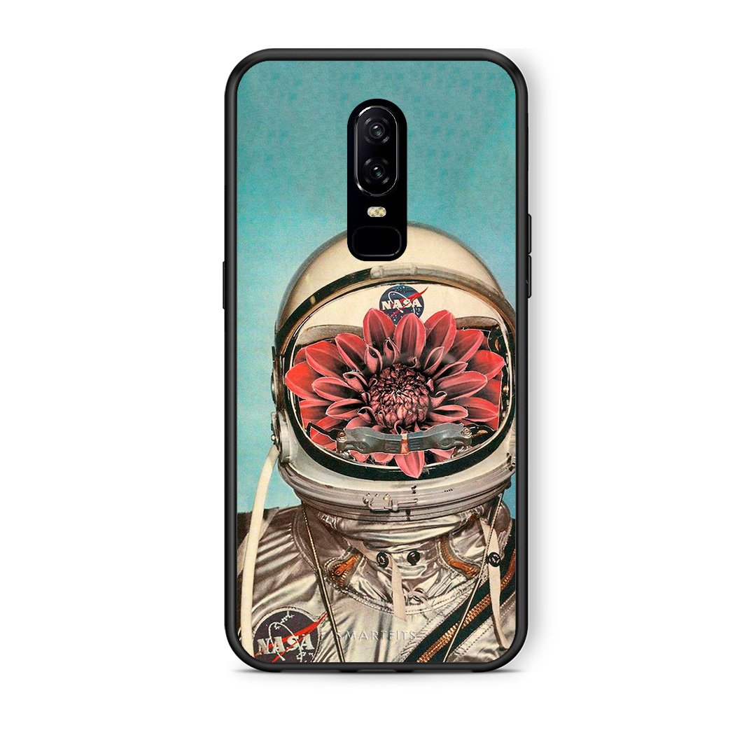 OnePlus 6 Nasa Bloom θήκη από τη Smartfits με σχέδιο στο πίσω μέρος και μαύρο περίβλημα | Smartphone case with colorful back and black bezels by Smartfits