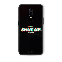 Thumbnail for OnePlus 6 OMG ShutUp θήκη από τη Smartfits με σχέδιο στο πίσω μέρος και μαύρο περίβλημα | Smartphone case with colorful back and black bezels by Smartfits