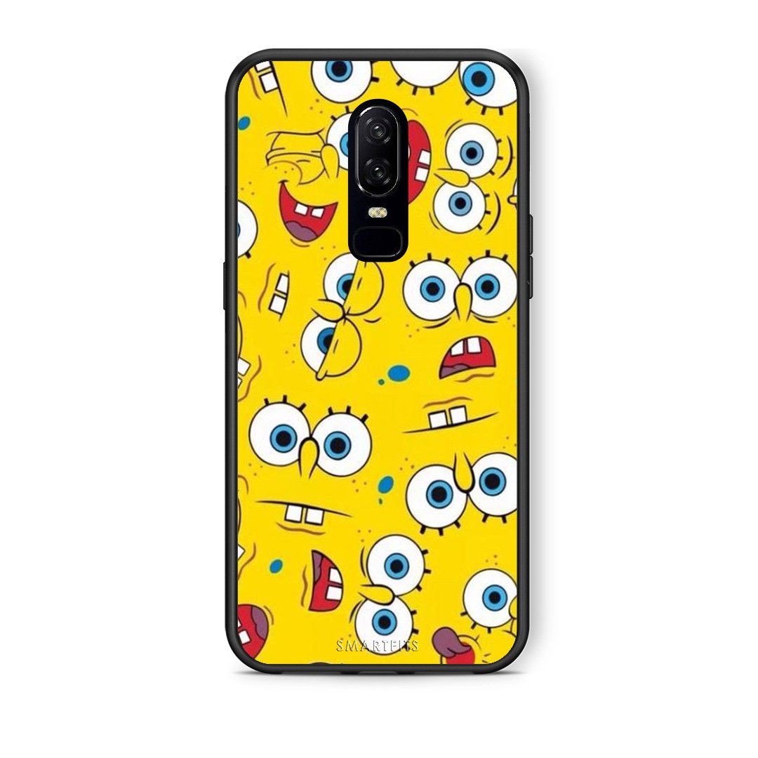 4 - OnePlus 6 Sponge PopArt case, cover, bumper