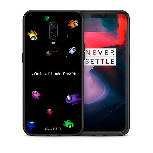 Θήκη OnePlus 6 AFK Text από τη Smartfits με σχέδιο στο πίσω μέρος και μαύρο περίβλημα | OnePlus 6 AFK Text case with colorful back and black bezels
