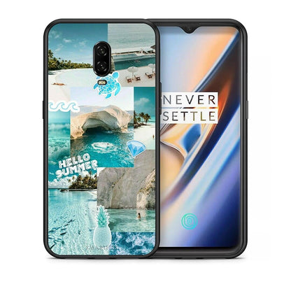 Θήκη OnePlus 6T Aesthetic Summer από τη Smartfits με σχέδιο στο πίσω μέρος και μαύρο περίβλημα | OnePlus 6T Aesthetic Summer case with colorful back and black bezels