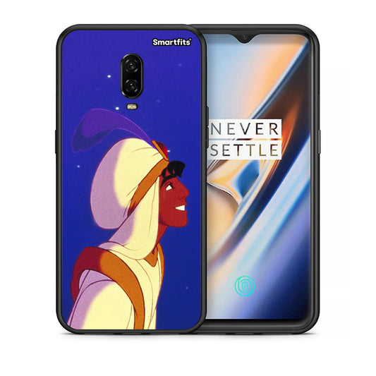 Θήκη OnePlus 6T Alladin And Jasmine Love 1 από τη Smartfits με σχέδιο στο πίσω μέρος και μαύρο περίβλημα | OnePlus 6T Alladin And Jasmine Love 1 case with colorful back and black bezels