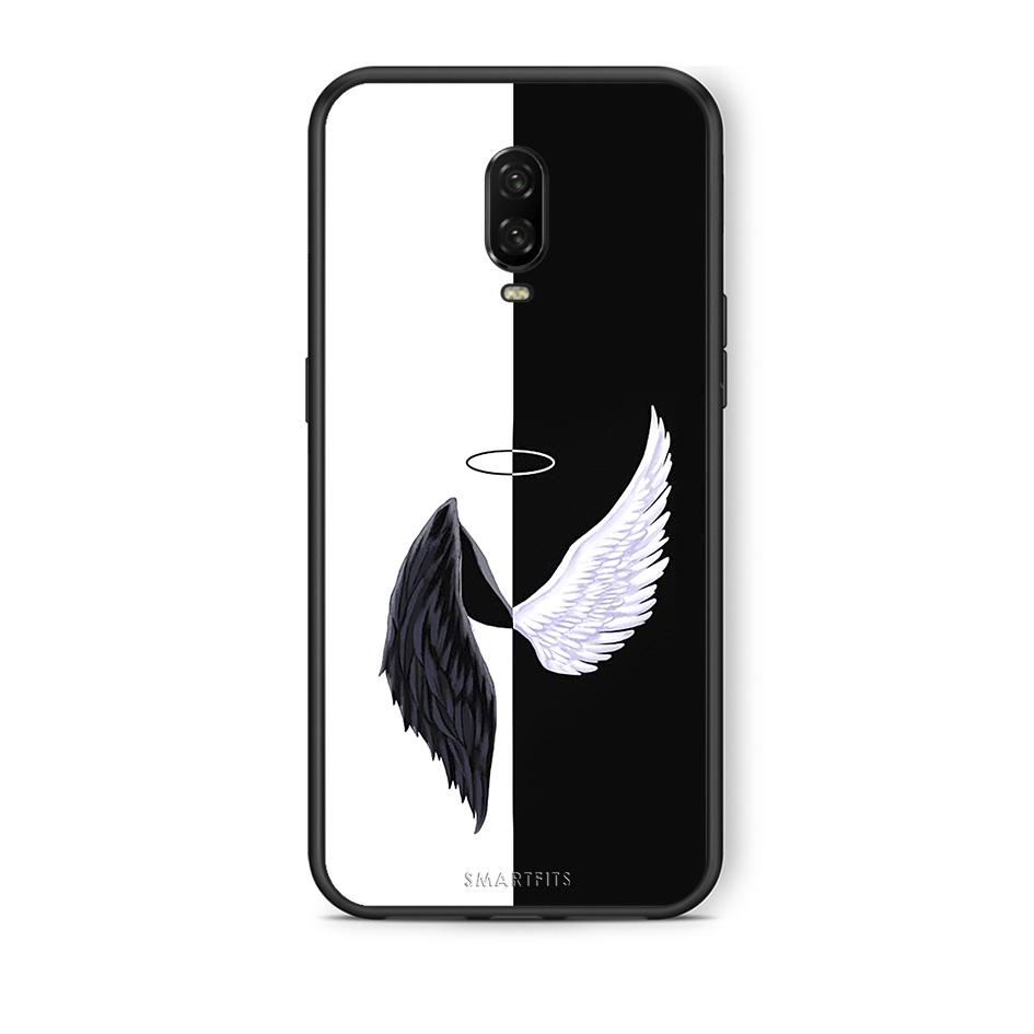OnePlus 6T Angels Demons θήκη από τη Smartfits με σχέδιο στο πίσω μέρος και μαύρο περίβλημα | Smartphone case with colorful back and black bezels by Smartfits