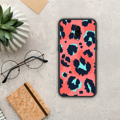 Animal Pink Leopard - OnePlus 6T θήκη