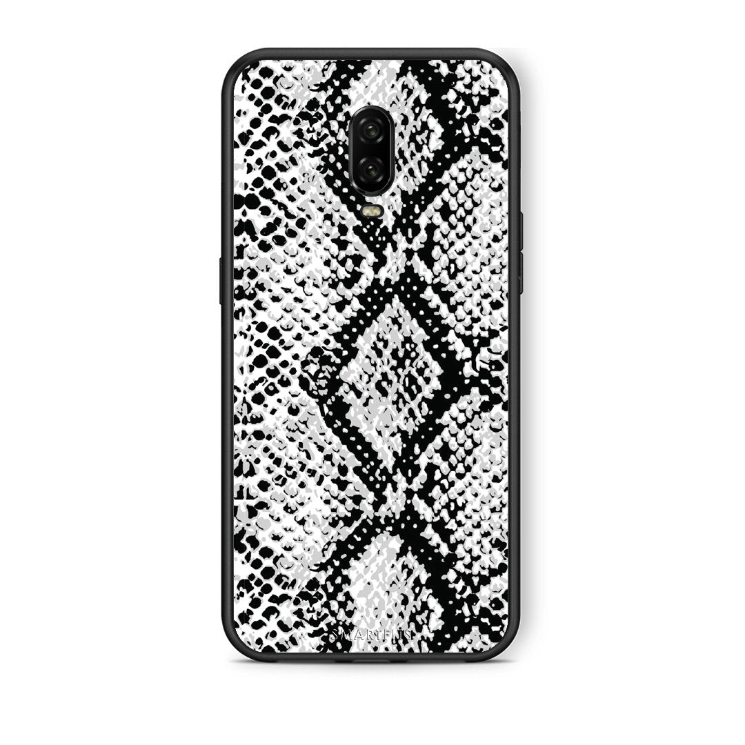 24 - OnePlus 6T White Snake Animal case, cover, bumper