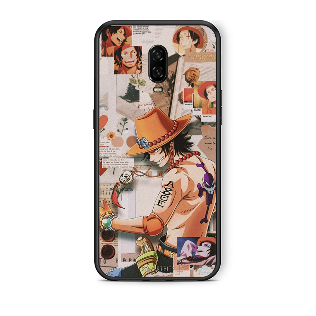 OnePlus 6T Anime Collage θήκη από τη Smartfits με σχέδιο στο πίσω μέρος και μαύρο περίβλημα | Smartphone case with colorful back and black bezels by Smartfits