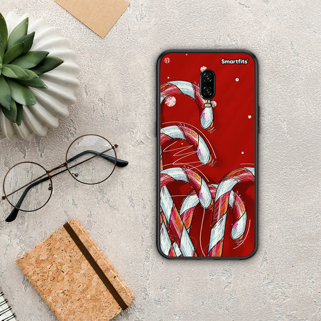 Candy Cane - OnePlus 6T θήκη