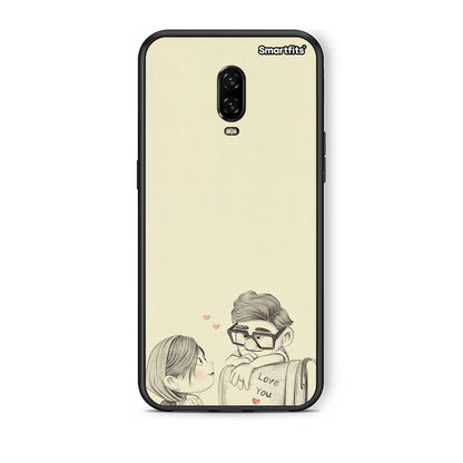 OnePlus 6T Carl And Ellie θήκη από τη Smartfits με σχέδιο στο πίσω μέρος και μαύρο περίβλημα | Smartphone case with colorful back and black bezels by Smartfits