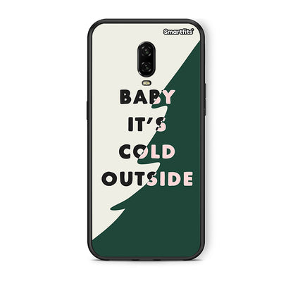 OnePlus 6 Cold Outside θήκη από τη Smartfits με σχέδιο στο πίσω μέρος και μαύρο περίβλημα | Smartphone case with colorful back and black bezels by Smartfits