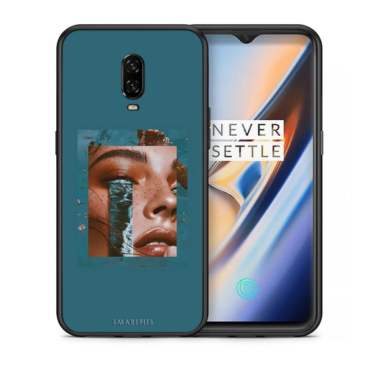 Θήκη OnePlus 6T Cry An Ocean από τη Smartfits με σχέδιο στο πίσω μέρος και μαύρο περίβλημα | OnePlus 6T Cry An Ocean case with colorful back and black bezels