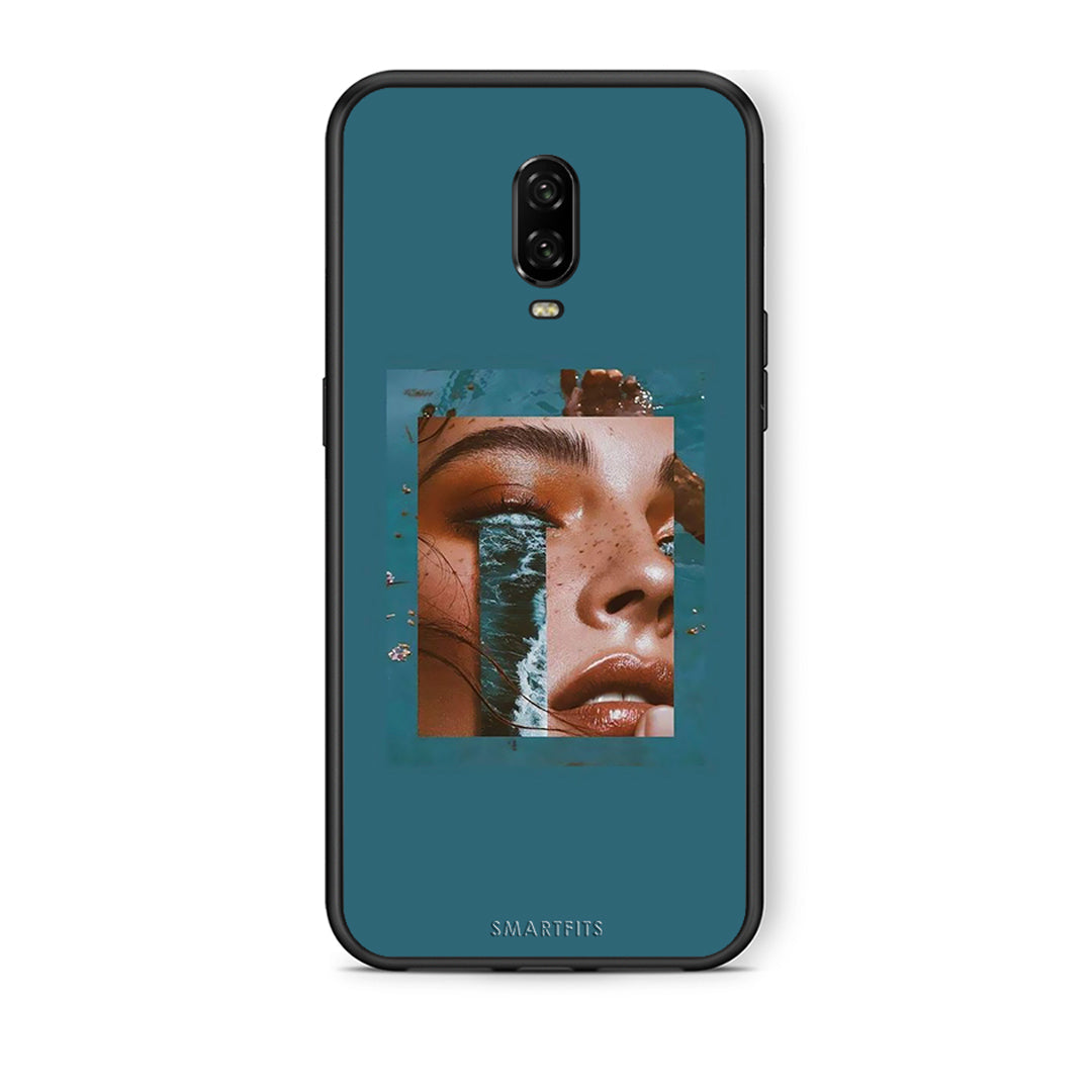 OnePlus 6T Cry An Ocean θήκη από τη Smartfits με σχέδιο στο πίσω μέρος και μαύρο περίβλημα | Smartphone case with colorful back and black bezels by Smartfits