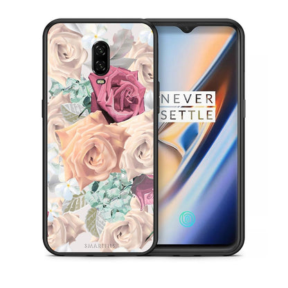 Θήκη OnePlus 6T Bouquet Floral από τη Smartfits με σχέδιο στο πίσω μέρος και μαύρο περίβλημα | OnePlus 6T Bouquet Floral case with colorful back and black bezels