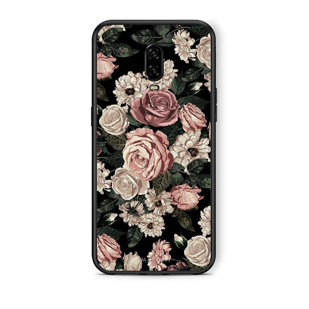 4 - OnePlus 6T Wild Roses Flower case, cover, bumper