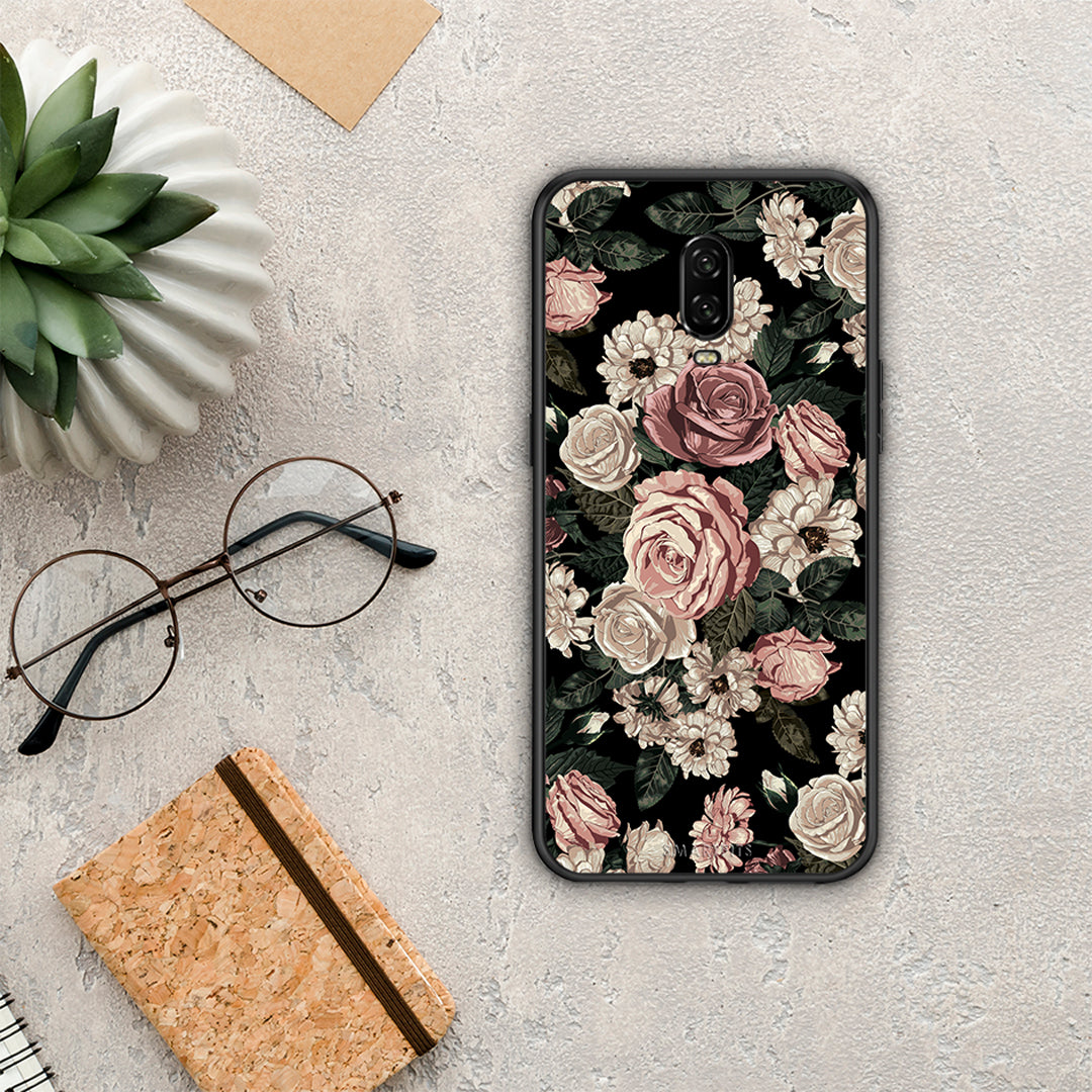 Flower Wild Roses - OnePlus 6T θήκη