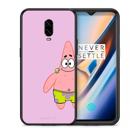 Θήκη OnePlus 6T  Friends Patrick από τη Smartfits με σχέδιο στο πίσω μέρος και μαύρο περίβλημα | OnePlus 6T  Friends Patrick case with colorful back and black bezels