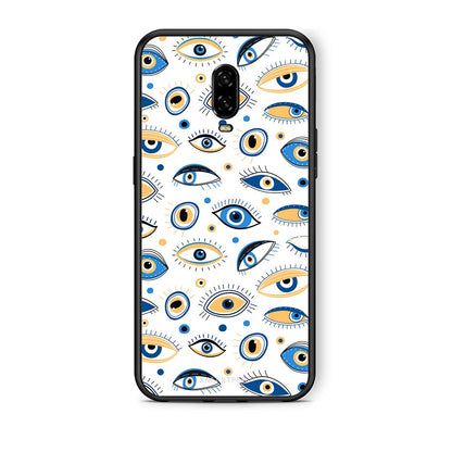 OnePlus 6T Ftou Ftou θήκη από τη Smartfits με σχέδιο στο πίσω μέρος και μαύρο περίβλημα | Smartphone case with colorful back and black bezels by Smartfits